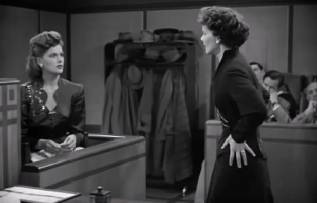 "ADam's Rib" courtroom scene